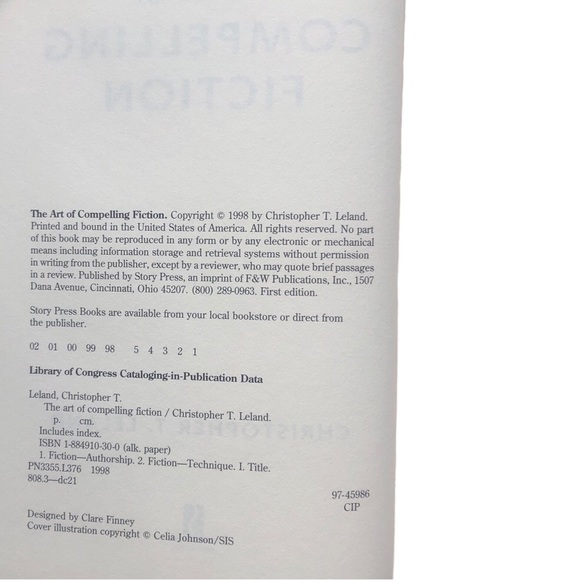 The Art of Compelling Fiction, How to Write a Page Turner Hardcover Book - Picture 5 of 6